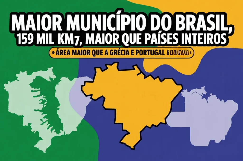 O maior município do Brasil tem quase 160 mil km², é maior que países inteiros e enfrenta o desafio de administrar uma área maior que a Grécia e Portugal