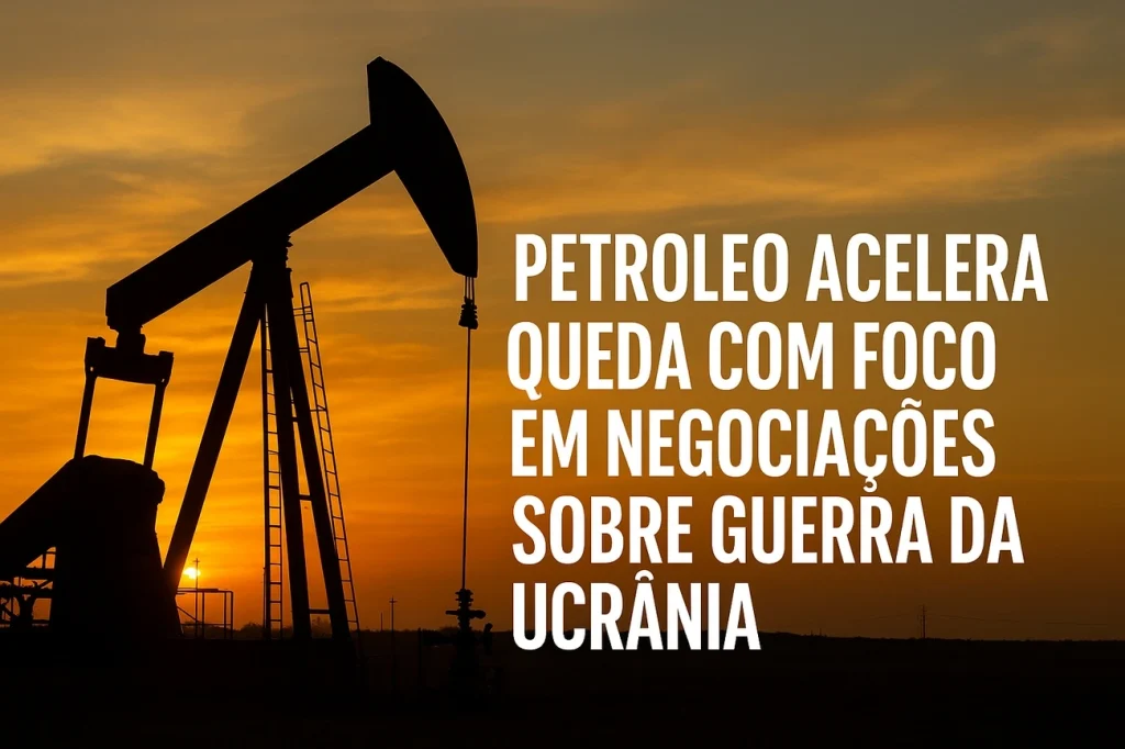 Petróleo Cai com Avanço da Esperança de Paz na Ucrânia e Redução de Risco Geopolítico