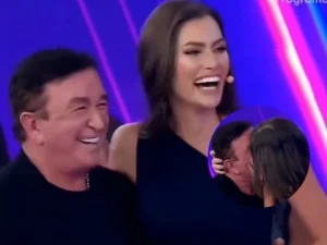 Amado Batista e Cálita Franciele compartilham paixão no Programa Silvio Santos hoje