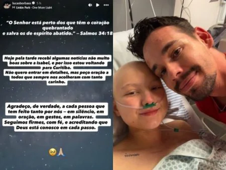 Isabel Veloso 19 anos UTI quadro grave marido retorna Curitiba agora