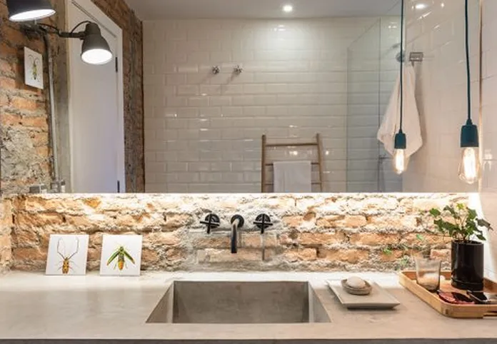revestimento de tijolinho para o banheiro ideias para sua decora o a9e76411