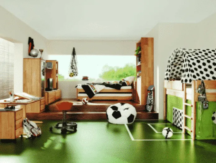 aprenda a decorar o quarto com tema esportivo f89c41fd