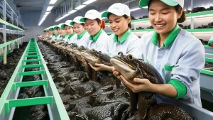 Com produção anual que ultrapassa 1 milhão de toneladas e fazendas especializadas em escala industrial, a criação de rãs na China revela como manejo contínuo, reprodução acelerada e tecnologia simples transformaram o animal em um negócio gigante da proteína asiática