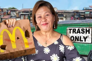 Com sobras do McDonald’s recolhidas no lixo e pratos vendidos por 30 pesos, Evelyn transforma pagpag em negócio lucrativo, sustenta cinco funcionários, paga a faculdade dos filhos e vira símbolo de sobrevivência em Tondo, Manila