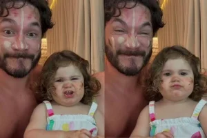 Filha de Eliezer e Viih Tube surpreende o pai com pedido inusitado