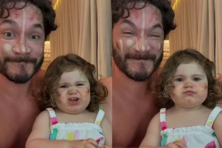 Filha de Eliezer e Viih Tube surpreende o pai com pedido inusitado