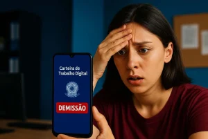 Funcionária descobre demissão pela Carteira de Trabalho Digital