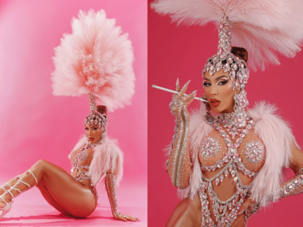 Andréa de Andrade é Satine agora no ensaio técnico da Porto da Pedra