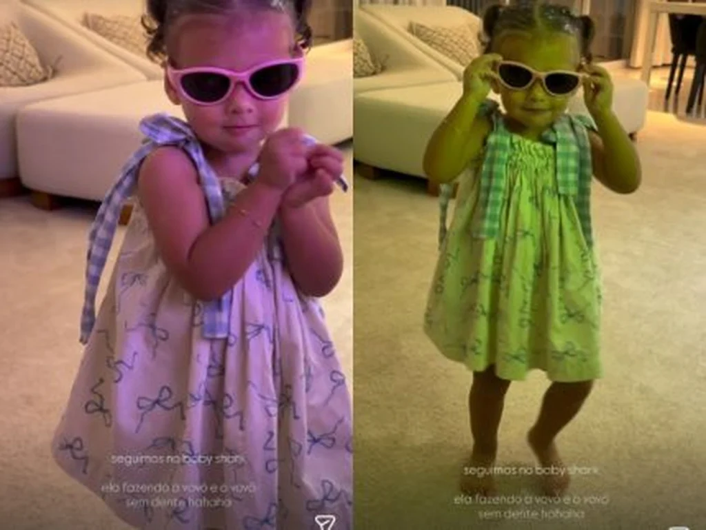 Amanda Kimberlly compartilha Helena dançando agora