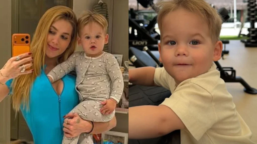 Virgínia é superada pelo bebê Jo que copia perfeitamente seu treino