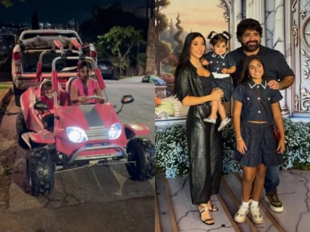 Julia Menotti celebra seus 12 anos com surpresa incrível de buggy rosa dos pais