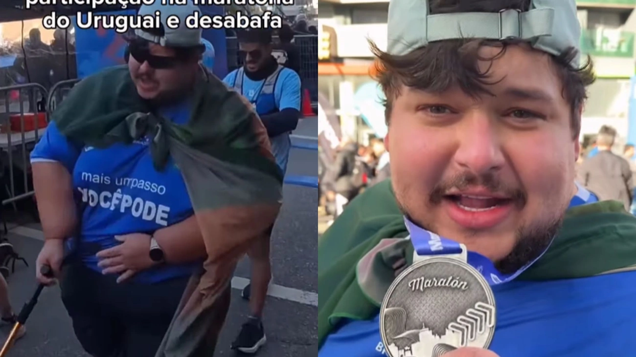 Júlio Mamute completa 10 km em maratona após perder 100 kg