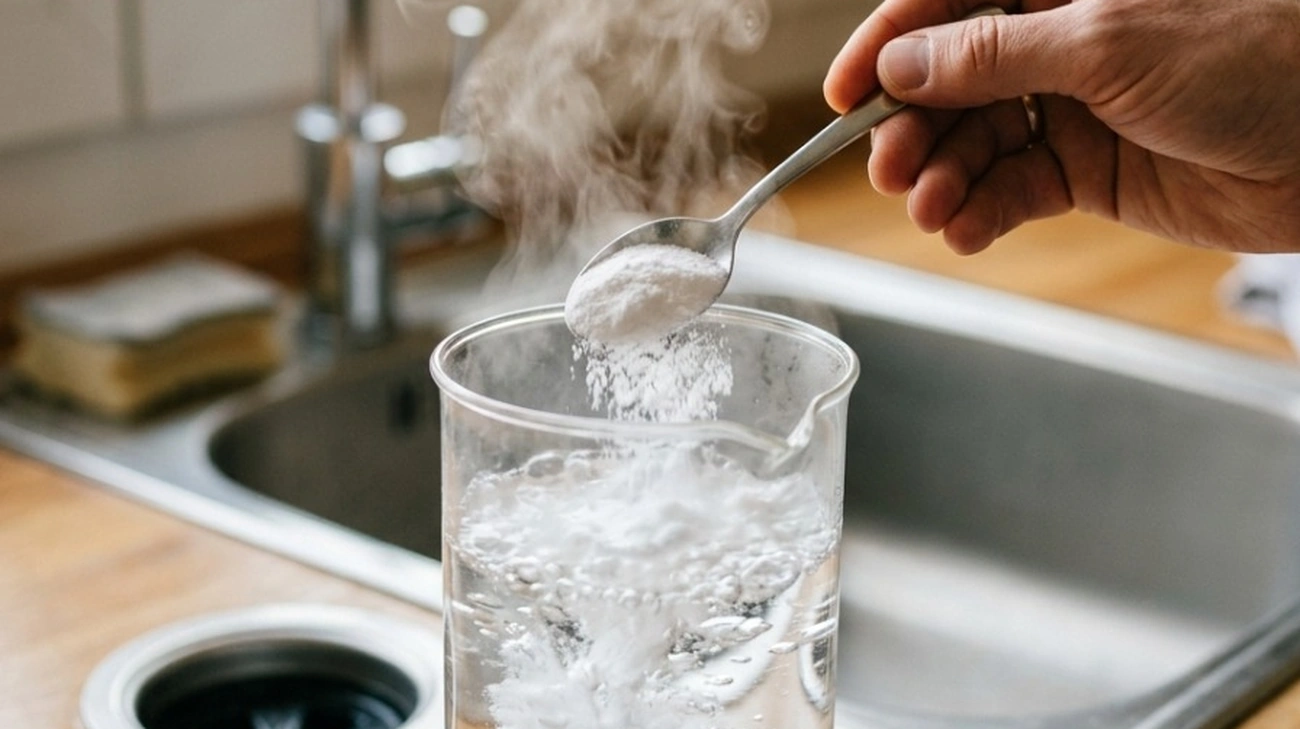 Desentupa ralos agora com bicarbonato e agua fervente