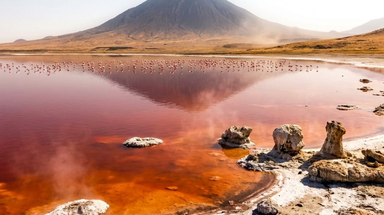 Descubra agora o Lago Natron na Tanzânia onde a química transforma animais