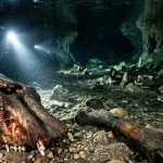 Mundo Perdido da Era do Gelo Revelado em Caverna Inundada no Texas Hoje